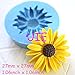 054LBH Bright Flower Flexible Silicone Push Mold Mini Resin Mold Fondant Gumpaste (Clay Resin Wax Epoxy Gum Paste Fondant)