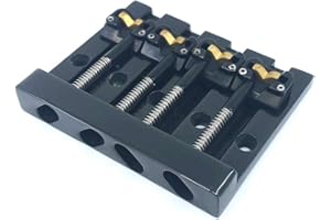 Hipshot KickAss High-mass Bass Bridge for 5-bolt Fender, Black