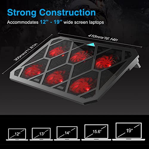 VOXON Laptop Cooling Pad, Ultra Quiet Laptop Cooler Cooling Pad with 6
