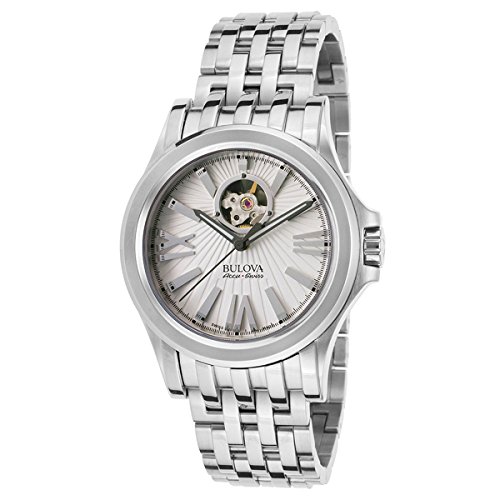 Bulova Men's 'Kirkwood' Swiss Automatic Stainless Steel Casual Watch, Color:Silver-Toned (Model: 63A125)