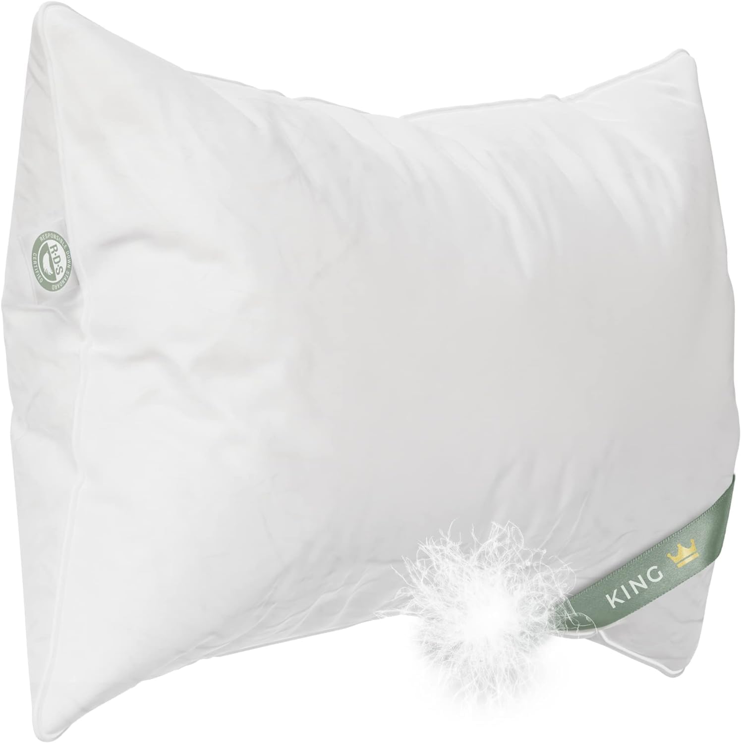 Photo 1 of East Coast Bedding Soft Down Pillow 800 Fill Power Standard Size Pack of 1 - White