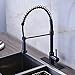 Votamuta Best Modern High Arch Pull Down Pre Rinse Pull Out Sprayer Single Handle Kitchen Sink Faucet with Deck Plate,Oil Rubbed Bronze