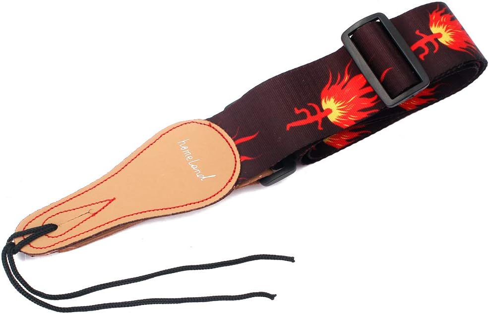 Alnicov Adjustable Guitar Strap Vintage Flowers Strap for Acoustic Guitar Electric Guitar and Bass Guitar
