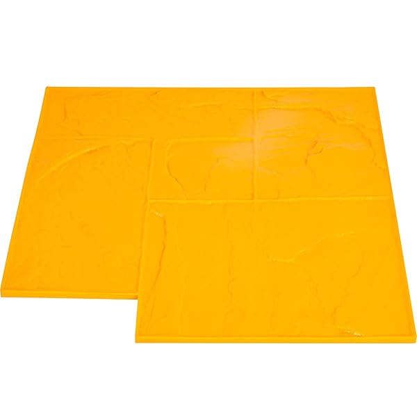 VEVOR CONCRETE TEXTURING SKIN, 24″X24″ CONCRETE STAMPS MATS SET, POLYURETHANE CONCRETE STAMPING MATS, SLATE CONCRETE STAMPS, 4 PCS REALISTIC CONCRETE TEXTURE MAT, CONCRETE STAMPS FOR WALLS/FLOORS