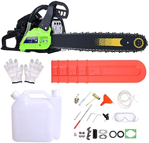 Wakrays 20-Inch 3.6HP 59cc 2 Stroke Petrol Powered Chain Saw, Professional Petrol Alloy Starter & Assisted Start Chainsaw