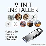 MacOS 9-in-1 USB Recovery-Install Disk - Mojave, High Sierra, Sierra, El Capitan, Yosemite, Mavericks, Mountain Lion, Lion, Snow Leopard, Mac OS X USB