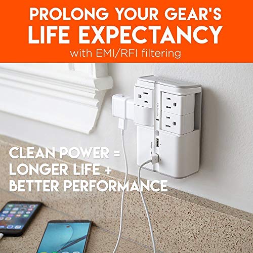 3 ECHOGEAR+Wall+Protector+Pivoting+Outlets