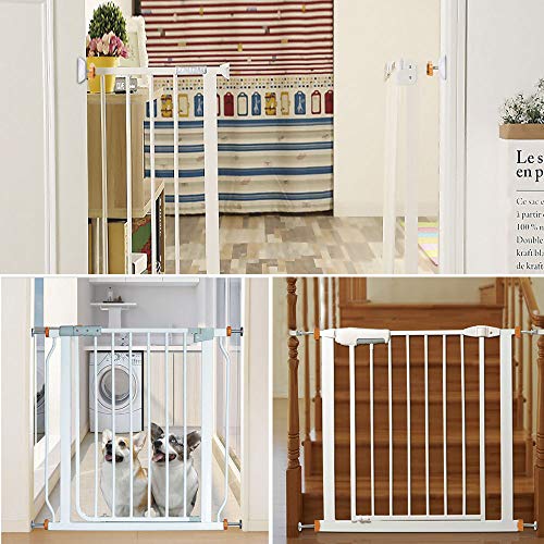 OFUN 4 Pack Baby Gates Wall Cups + 4 Pack M10 Pressure Gates Threaded Spindle Rods, Safety Wall Bumpers Guard Baby Gates Spindle Rods Kit for Pet Child Kid Walk Through Pressure Mounted Gates Guard - Thumbnail 6
