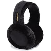 Vkindlux Winter Women Earmuff Foldable Ear Warmer Fluffy Ear Cover Outdoor Ear muffs