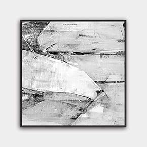 Framed Canvas Wall Art Modern Texture Painting Canvas Prints Home Artwork Decoration for Living Room,Bedroom - 16x16 inches