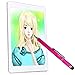 H&T(TM) Second Generation Fine Point Stylus with Two Tip [2 in 1] for Ipad, Ipad Air, Ipad Mini, Iphone, Samsung Galaxy, Nexus, Lg G Pad, HTC and Other Touch Screen Devices (Rosered)