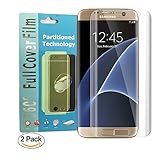 Galaxy S7 Edge Full Cover Screen Protector [2-Pack],Acoverbest Edge to Edge HD Anti-Scratch Screen Protector[Ultra-Clear] [Scratch Proof] [Anti-Fingerprint] for Samsung Galaxy S7 Edge