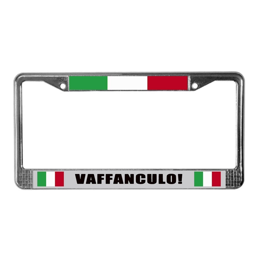 人気特価激安 車プレートフレームvaffanculoイタリア国旗スチールメタルライセンスプレートフレームlievon B07b6pbsbn 楽天1位 Www Apwhhc Sandbox Apineywoods Com