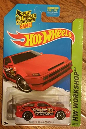 2015 Hot Wheels HW Workshop Toyota AE 1986 Corolla Red Mint In Package