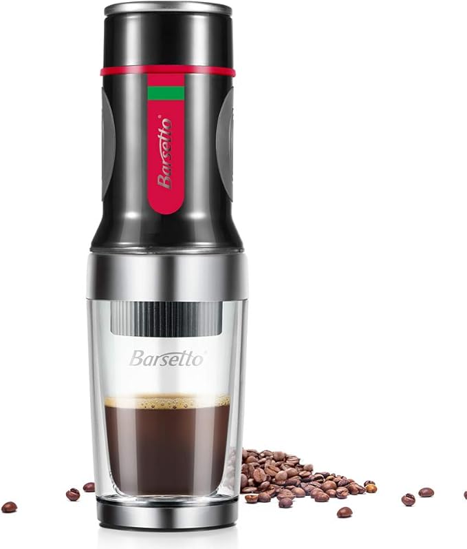 Portable Espresso Maker Manual Coffee Machine Brew Rich