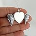 FashionJunkie4Life Sterling Silver Angel Wings Necklace, 18