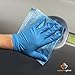 Superior Glove KeepKleen Contour Work Nitrile Gloves (100 Count) Latex Free Glove, Disposable Gloves, Powder Free, 9