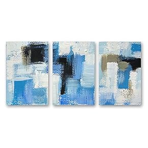 3 Panel Canvas Wall Art Abstract Pictures Home Wall Decorations for Bedroom Living Room Paintings Canvas Prints Framed - 16"x24" x 3 Panels