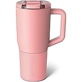 BrüMate Müv - 25oz 100% Leak Proof Insulated Coffee Mug with Handle & Lid - Stainless Steel Coffee Travel Mug - Double Walled Coffee Cup (Guava)