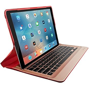 Logitech Create Backlit Keyboard Case with Smart Connector for iPad Pro (12.9-Inch) - Red (Renewed)