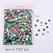eBoot 70 Grams Loose Sequins Cup Sequins Bulk Iridescent Spangles Craft Supplies for Embroidery Applique Arts and Embellishment, Assorted Colors, 6 mm