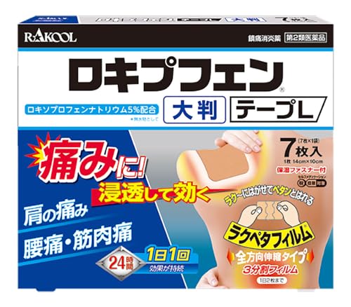 ラクール薬品 ロキプフェン テープ L 7枚 4個の商品画像