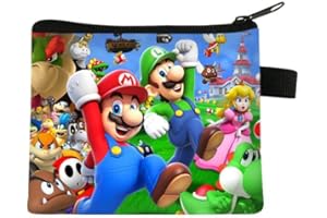 CFIRIEC Cartoon Kids Coin Purse Pouch Cute supe Mari Kids wallet for boys and girls Fans (10)