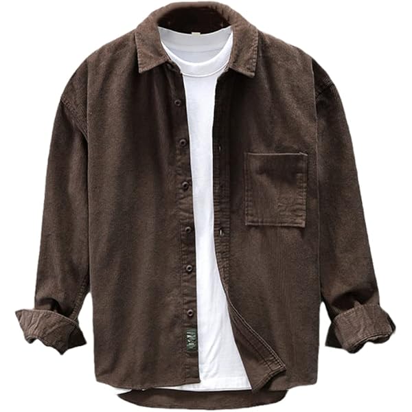 トップス Vintage corduroy top Amazon.com: Japanese Retro Casual Loose Long Sleeve Corduroy