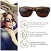 Wise Eyewear Women Polarized Fit Over Sunglasses - Less Bulky, Ladies Size (Tortoise Brown)
