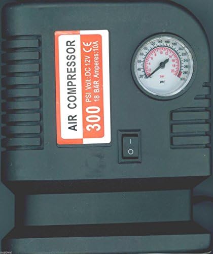 Air Compressor Portable Pump 300 PSI Auto Car SUV Tire 12V volt + 3 adapters NEW