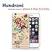 Hundromi iPhone 6 Plus Case,iPhone 6S Plus Case iPhone 6 6S Plus Plastic Case Cover Henna Floral Paisley Mandala Case Cover for iPhone 6 Plus/iPhone 6S Plus(Peony)