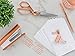 Rose Gold Desk Accessories | 7 Desktop Essentials (44 Items Total) | Office Supply Set & Organizer in Rose Gold Décor