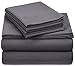 Amazon Brand – Pinzon Signature Cotton Heavyweight Velvet Flannel Sheet Set - Queen, Graphite