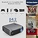 Full HD 1080P Wifi Bluetooth Projector Support 4K, 5500 Lumen Smart Wireless LCD Video Projectors 1920×1080 Native Android USB HDMI VGA AV Audio for Laptop PC Phones TV DVD PS4 PPT Home Outdoor Officethumb 3