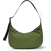 Medium Nylon Crossbody Crescent Bag: Slouchy Style Shoulder Casual with Adjustable Strap