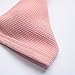 MOOSKINI Women's Strap Bathing Suit 2pcs Swimsuit Top Brazilian Bottom Padding Bikini Set (S, Pink)