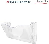 Deflecto A4 Wall Mounted Magazine File Holder Clear Landscape Design view 3