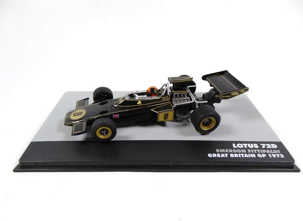 OPO 10 - Car 1/43 F1 LOTUS 72D # 8 Emerson Fittipaldi WINNER GB GP 1972 (703), Silver, 10 cm