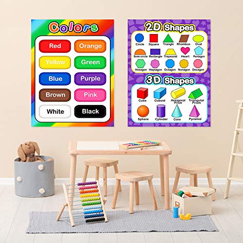 Extra Large Preschool Educational Learning Posters for Kids Toddlers, Nursery Homeschool PreK