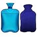 AZMED Hot Water Bottle with Cover, 2-Liter Natural Warm Compress and Heating Pad for Cramps and Back Pain, 2-Pack