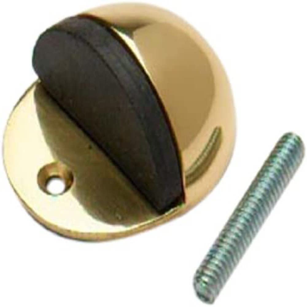 Merriway BH01604 Oval Door Stop Brass 50mm -1 Pcs
