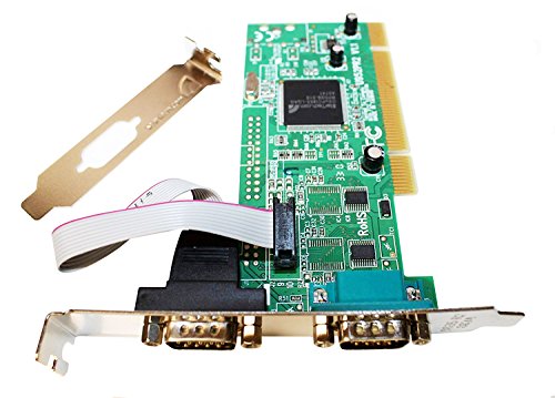 RocketBus PCI2S950DV 2-Port PCI RS232 Serial Adapter 16950 UART Desktop Computer PC Card
