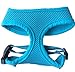FUNPET Soft Mesh Dog Harness No Pull Comfort Padded Vest for Small Pet Cat and Puppy Blue XS