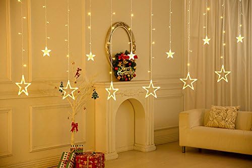 String lights, curtain lights, Warm white, extendible