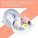 MICOOK Microwave Egg Cooker, Microwave Egg Boiler with Safe Buckle and Handle, No Piercing Required, Dishwasher Safe, Only 5 Minutes for Hard or Soft Boiled Eggs, Chicken Shape(White)