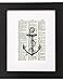 Fresh Prints of CT Dictionary Art Print Nautical Anchor - Printed on Recycled Vintage Dictionary Paper - 8