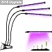 Three Head LED Grow Light Balleen.E 27W Clip On Plant Grow Lamp Lights Bulb with 360° Adjustable Gooseneck and Separated on/off Switch for Indoor Plants Herb Succulents Greenhouse Office 2018 Upgraded