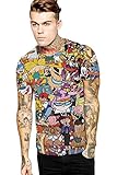 CHICOCO Realistic 3d Printed Crewneck Short Sleeve Tee T-shirts