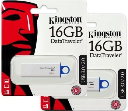 Lot 2 x Kingston 16GB 16G DataTraveler G4 USB 3.0 Flash Pen Drive DTIG4/16GB