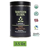 Teamonk Darjeeling Organic Oolong Tea for Weight Loss, 3.5oz (50 Cups) | 100% Natural Loose Leaf Tea | Tapas Oolong Tea for Weight Loss | No Additives, USDA Organic Certified